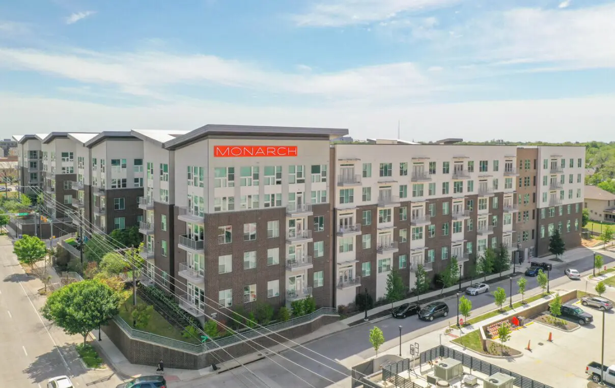 Multi-story Monarch apartment building exterior